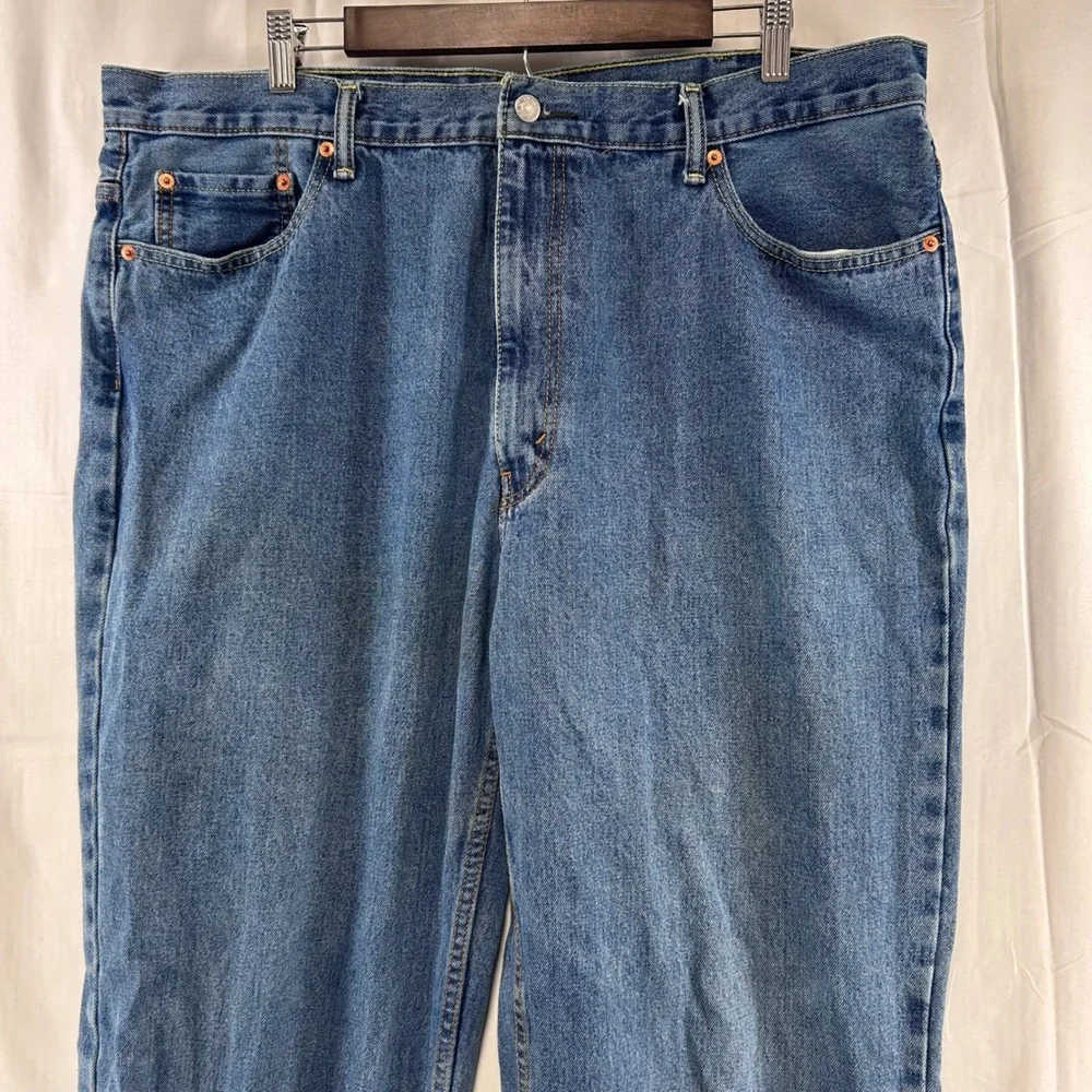 Levi's 550 Relaxed Fit Jeans Mens 42x32 Blue Medium Wash Tapered Leg Denim